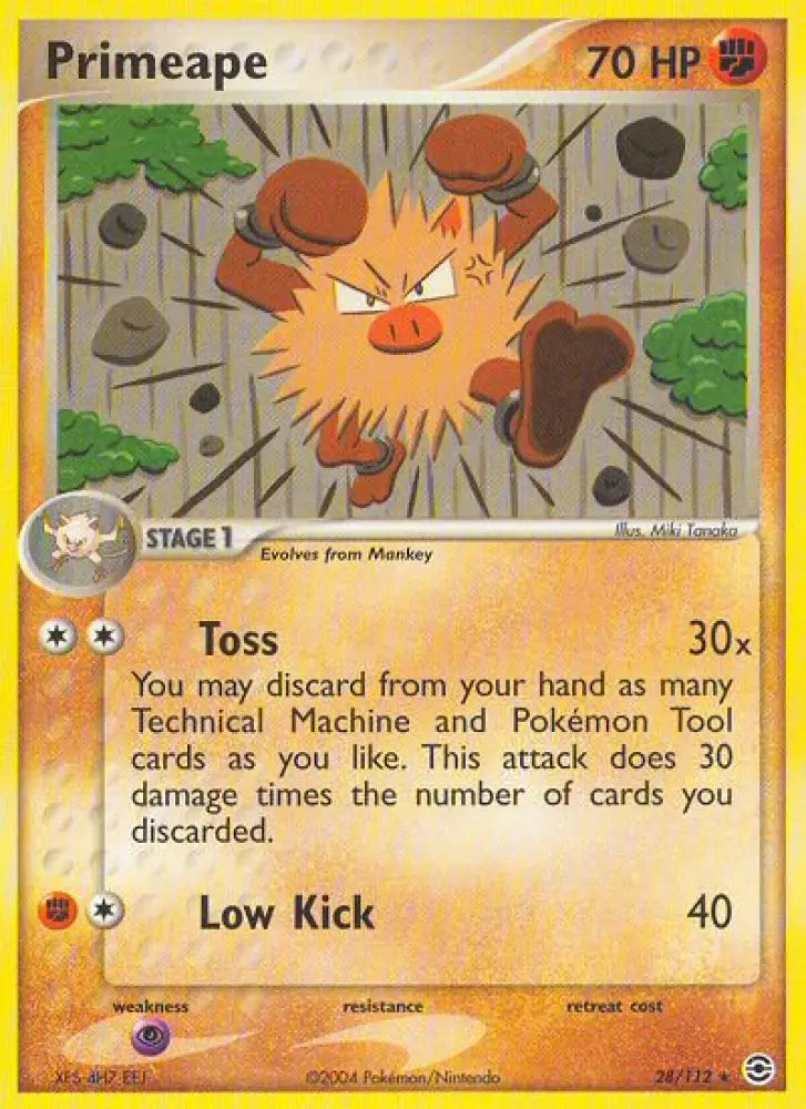 Primeape (28/112) [EX: FireRed & LeafGreen] - Pokemon Single