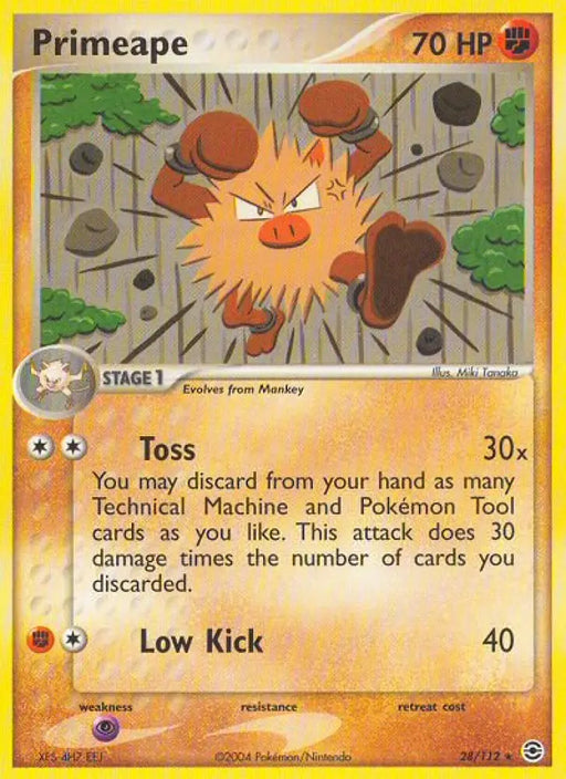 Primeape (28/112) [EX: FireRed & LeafGreen] - Pokemon Single
