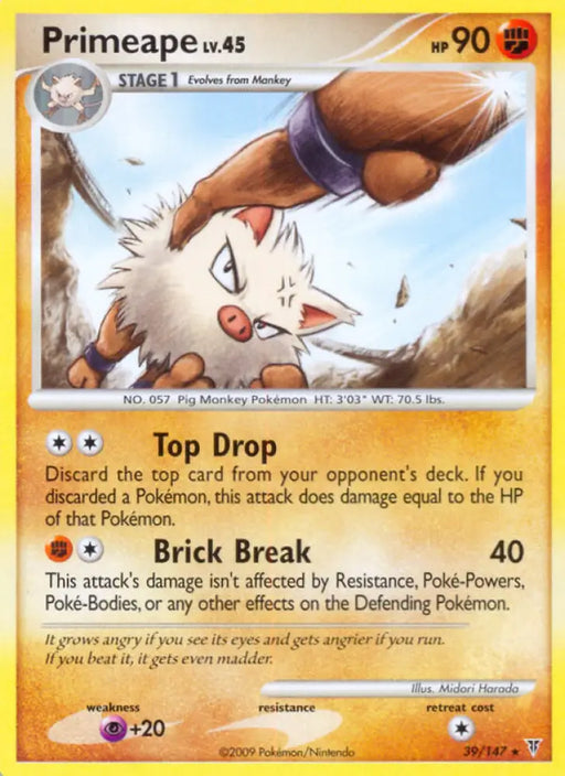 Primeape (39/147) [Platinum: Supreme Victors] - Pokemon Single