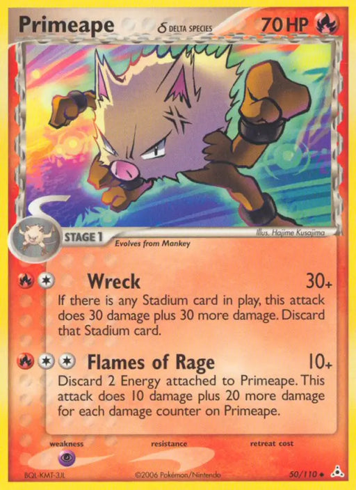 Primeape (50/110) (Delta Species) [EX: Holon Phantoms] - Pokemon Single