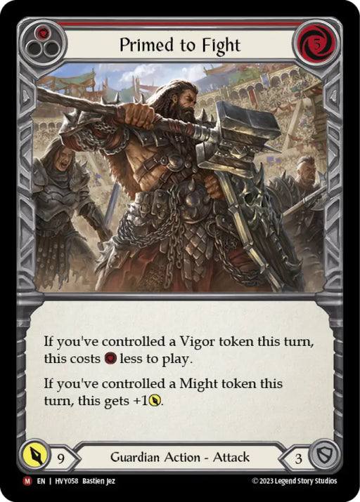 Primed to Fight [Heavy Hitters] Rainbow Foil - Flesh And Blood Single