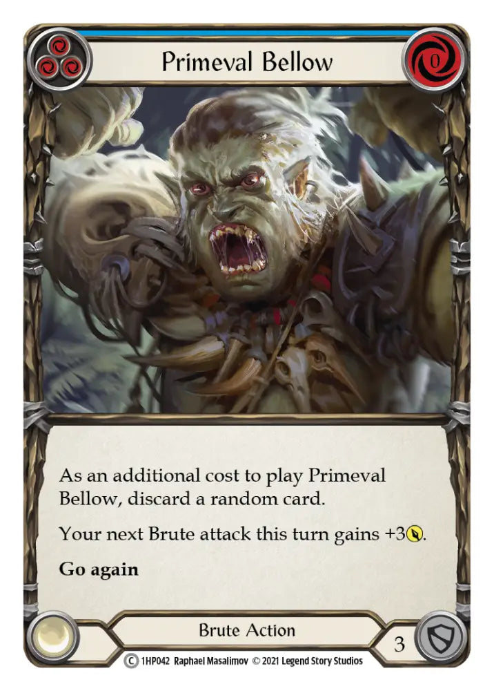 Primeval Bellow (Blue) [1HP042] (History Pack 1) - Flesh And Blood Single