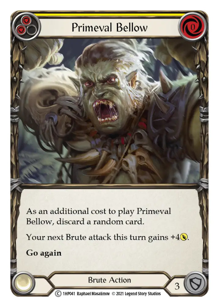 Primeval Bellow (Yellow) [1HP041] (History Pack 1) - Flesh And Blood Single