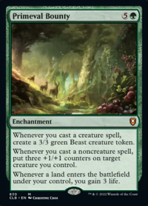 Primeval Bounty [Commander Legends: Battle for Baldur’s Gate] - MTG Single