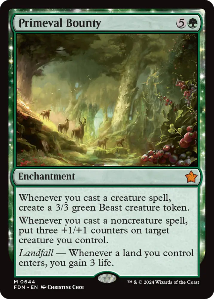 Primeval Bounty [Foundations] - MTG Single