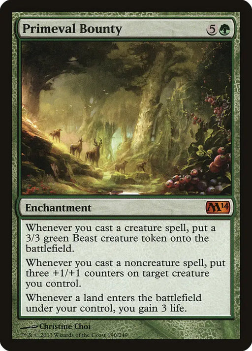 Primeval Bounty [Magic 2014] - MTG Single