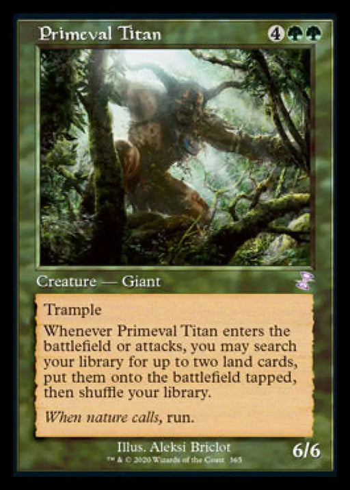 Primeval Titan (Timeshifted) [Time Spiral Remastered] - MTG Single
