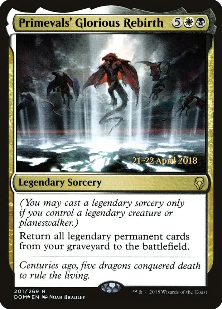 Primevals’ Glorious Rebirth [Dominaria Prerelease Promos] - MTG Single