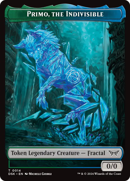 Primo the Indivisible // Manifest Double-Sided Token [Duskmourn: House of Horror Tokens] - MTG Single