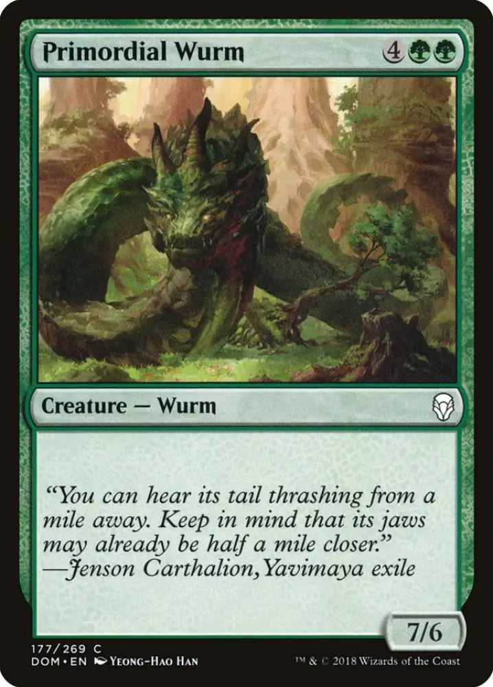 Primordial Wurm [Dominaria] - MTG Single