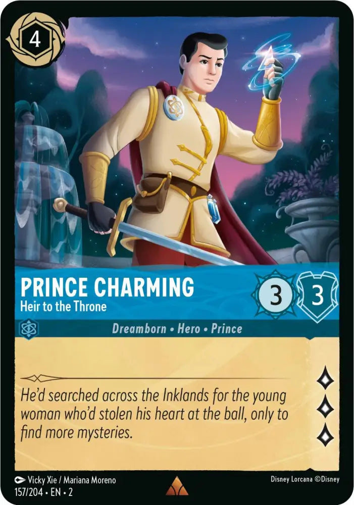 Prince Charming - Heir to the Throne (157/204) [Rise of the Floodborn] - Lorcana Single