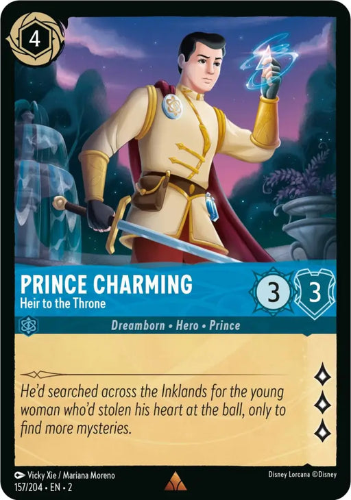 Prince Charming - Heir to the Throne (157/204) [Rise of the Floodborn] - Lorcana Single