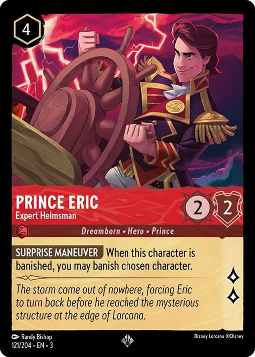 Prince Eric - Expert Helmsman (121/204) [Into the Inklands] - Lorcana Single