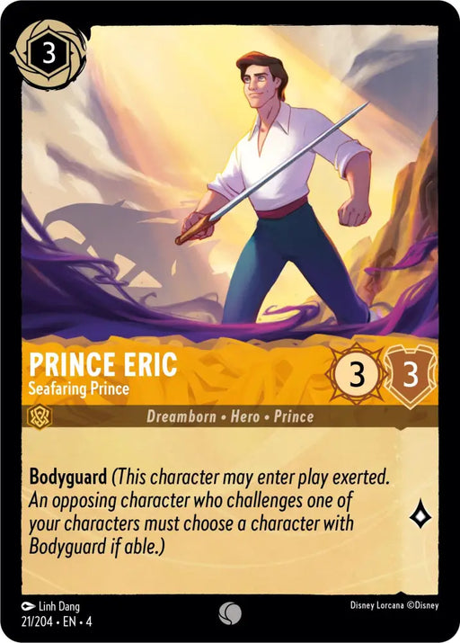 Prince Eric - Seafaring Prince (21/204) [Ursula’s Return] - Lorcana Single