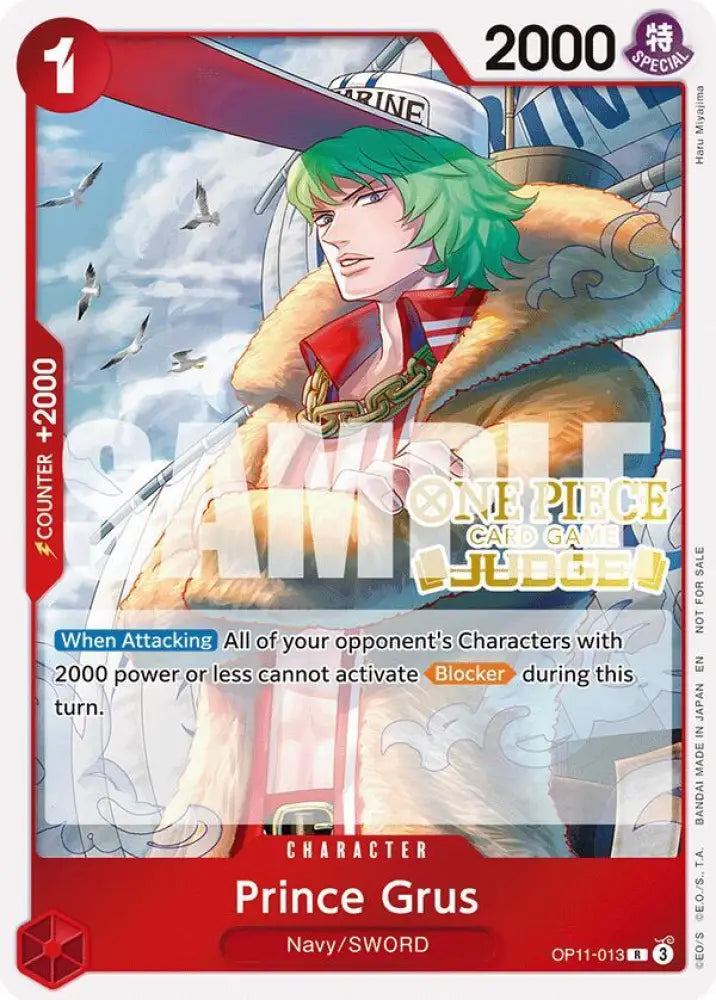 Prince Grus (Judge Pack Vol. 7) (OP11-013) [One Piece Promotion Cards]