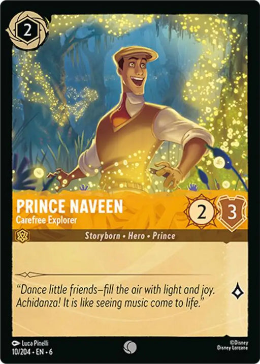 Prince Naveen - Carefree Explorer (10/204) [Azurite Sea] - Lorcana Single