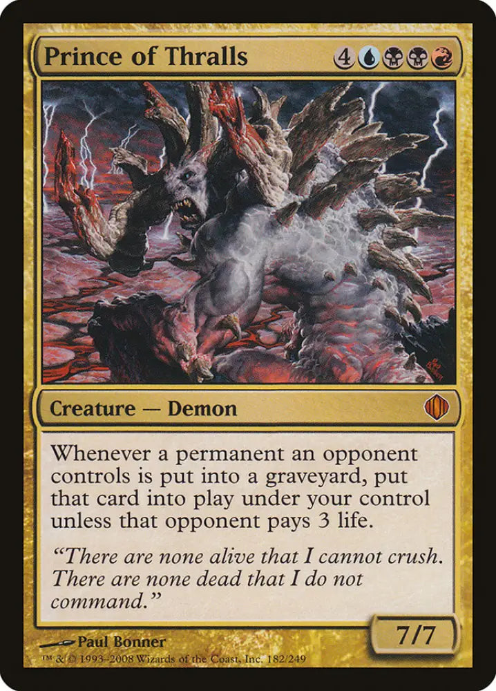 Prince of Thralls [Shards of Alara] - MTG Single