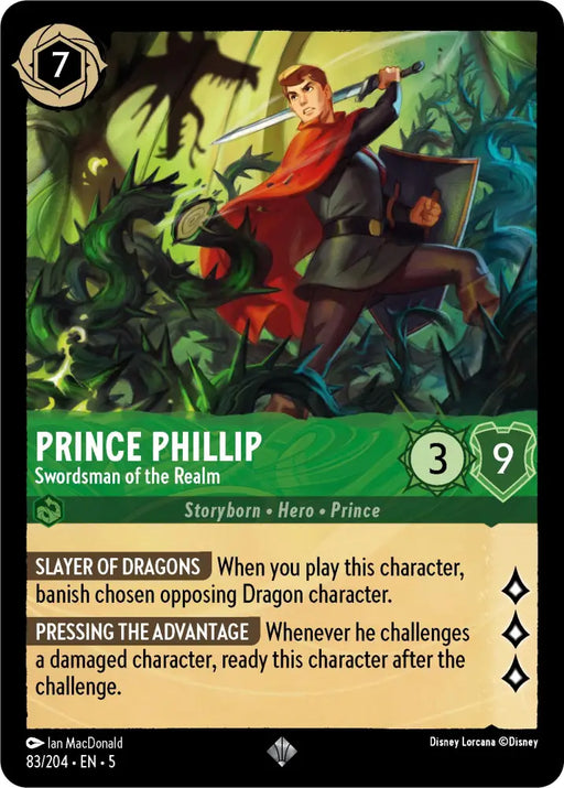 Prince Phillip - Swordsman of the Realm (83/204) [Shimmering Skies] - Lorcana Single