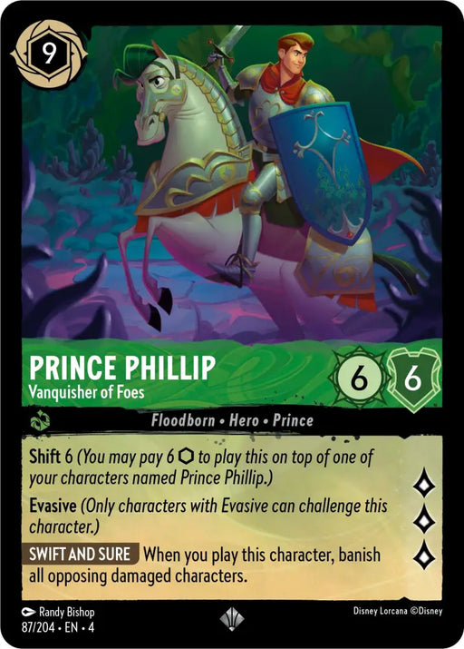 Prince Phillip - Vanquisher of Foes (87/204) [Ursula’s Return] - Lorcana Single