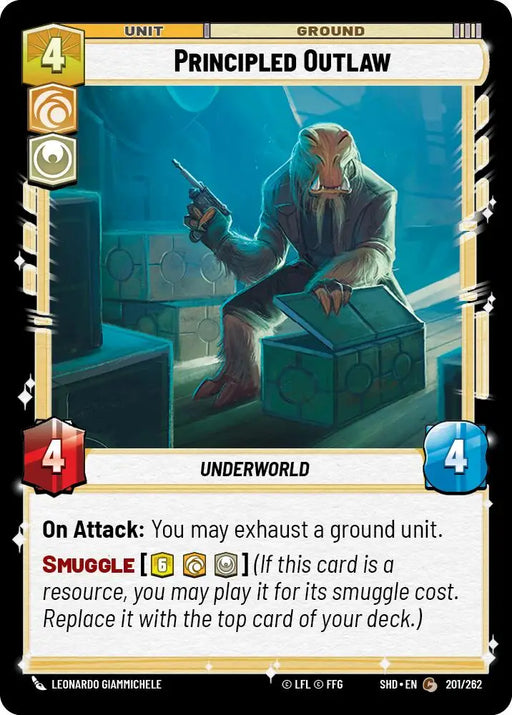 Principled Outlaw (201/262) [Shadows of the Galaxy] - Star Wars: Unlimited Single