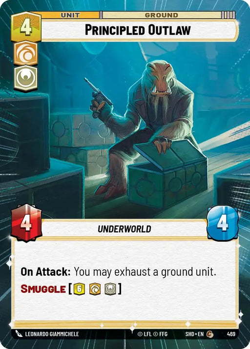 Principled Outlaw (Hyperspace) (469) [Shadows of the Galaxy] - Star Wars: Unlimited Single