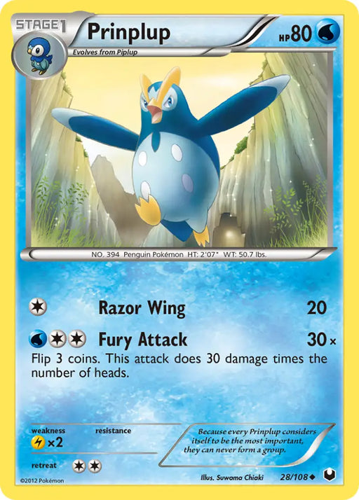 Prinplup (28/108) [Black & White: Dark Explorers] - Pokemon Single