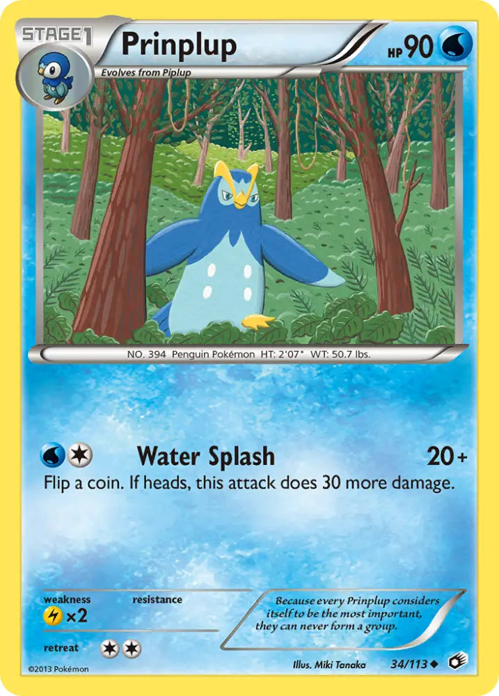 Prinplup (34/113) [Black & White: Legendary Treasures] - Pokemon Single