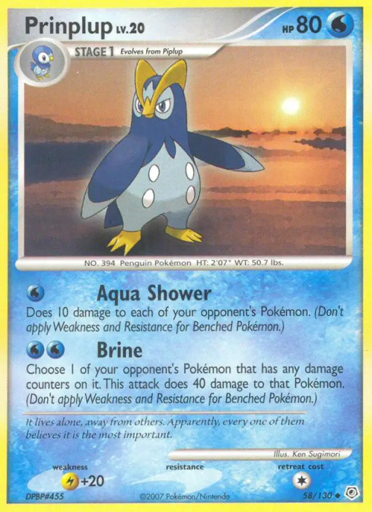 Prinplup (58/130) [Diamond & Pearl: Base Set] - Pokemon Single