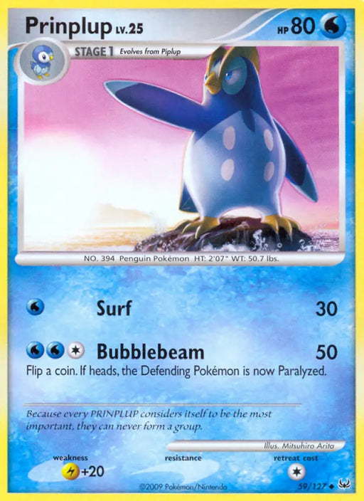Prinplup (59/127) [Platinum: Base Set] - Pokemon Single