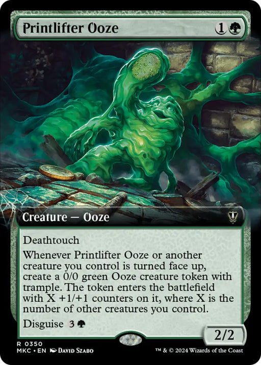 Printlifter Ooze (Extended Art) [Murders at Karlov Manor Commander] - MTG Single