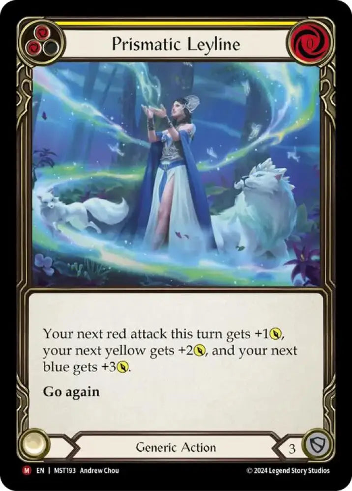 Prismatic Leyline [Part the Mistveil] Rainbow Foil - Flesh And Blood Single