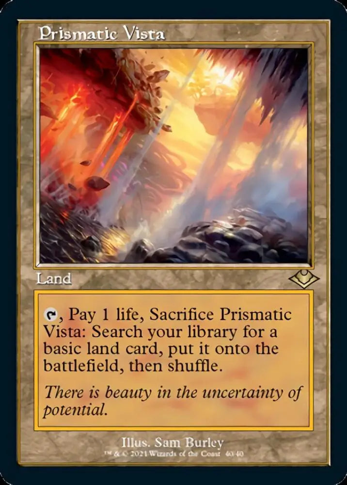 Prismatic Vista (Retro Foil Etched) [Modern Horizons] - MTG Single