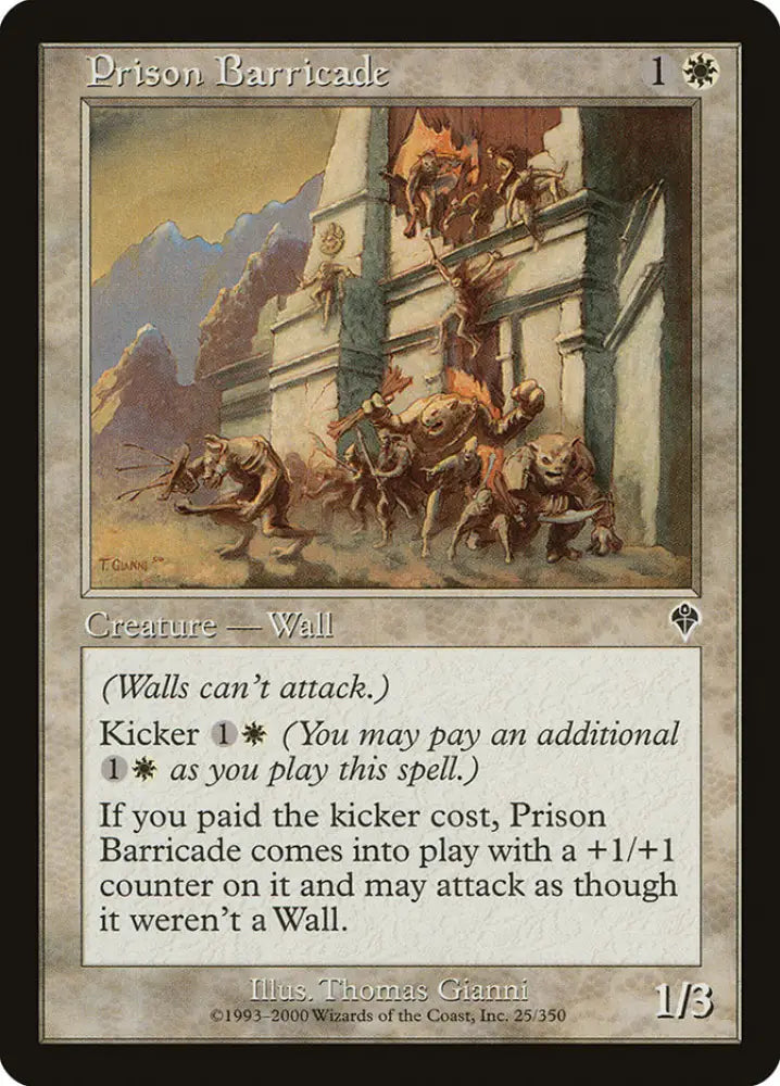 Prison Barricade [Invasion] - MTG Single