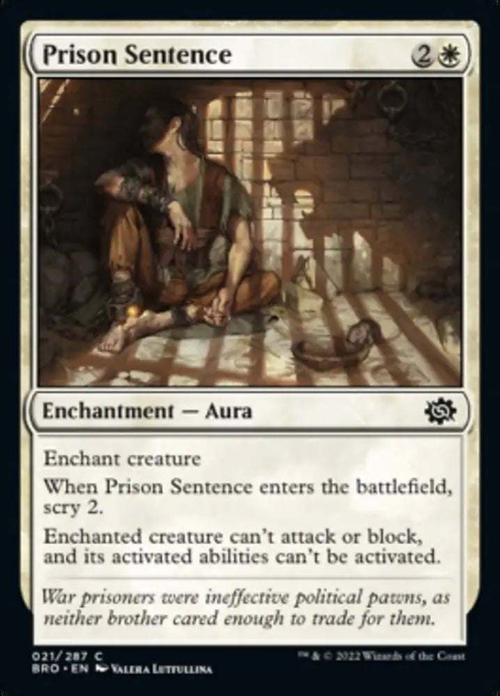 Prison Sentence [The Brothers’ War] - MTG Single