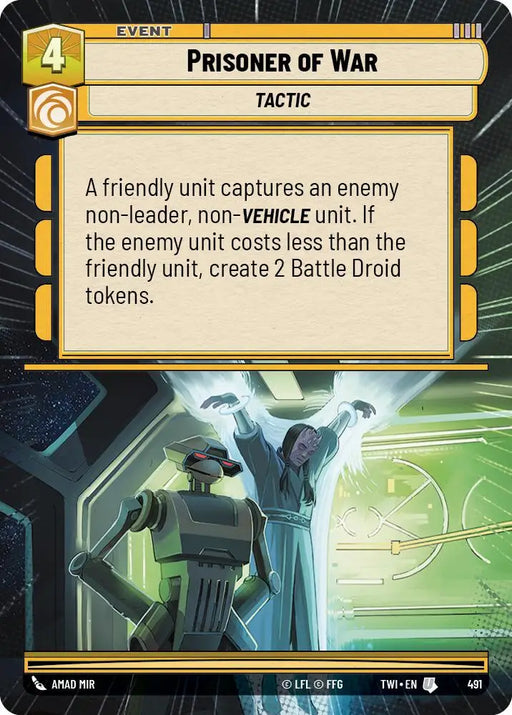 Prisoner of War (Hyperspace) (491) [Twilight of the Republic] - Star Wars: Unlimited Single