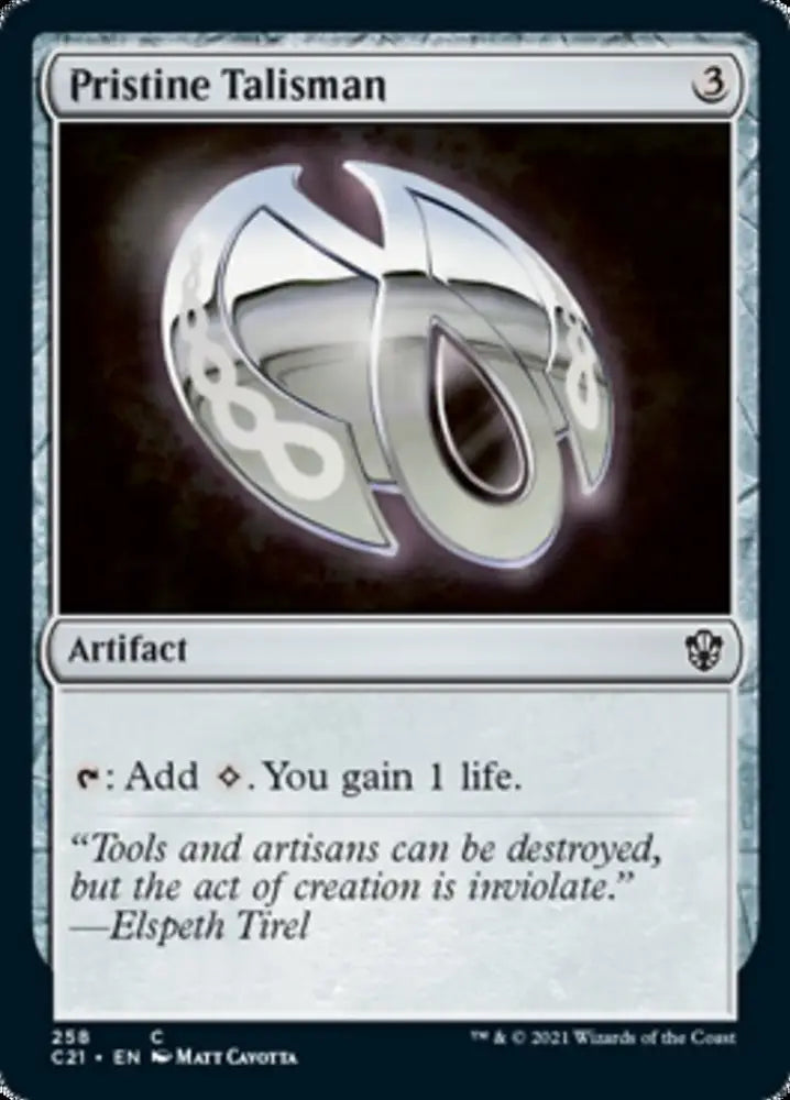 Pristine Talisman [Commander 2021] - MTG Single