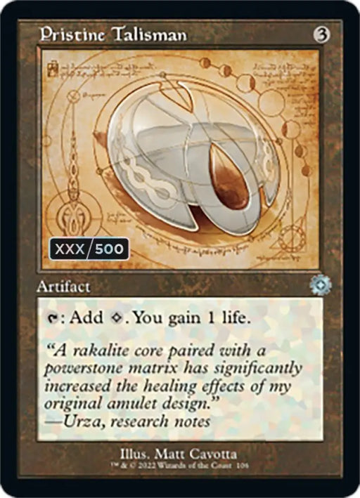 Pristine Talisman (Retro Schematic) (Serialized) [The Brothers’ War Retro Artifacts] - MTG Single