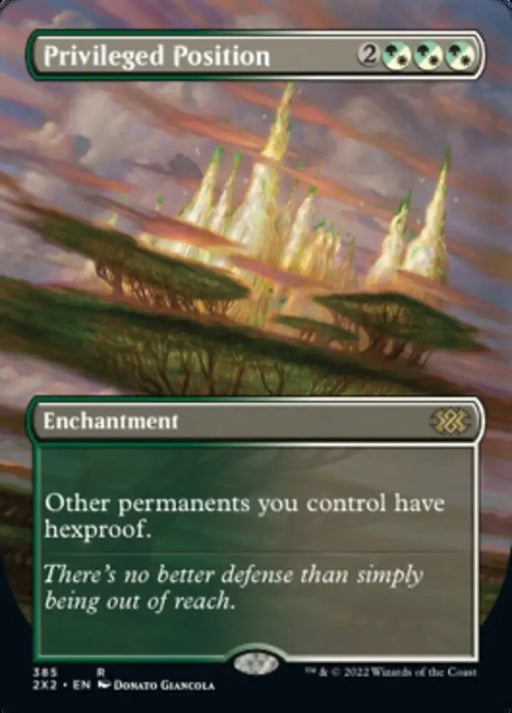Privileged Position (Borderless Alternate Art) [Double Masters 2022] - MTG Single