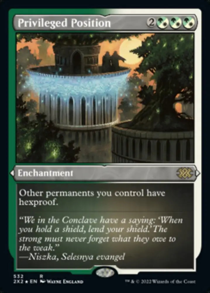 Privileged Position (Foil Etched) [Double Masters 2022] - MTG Single