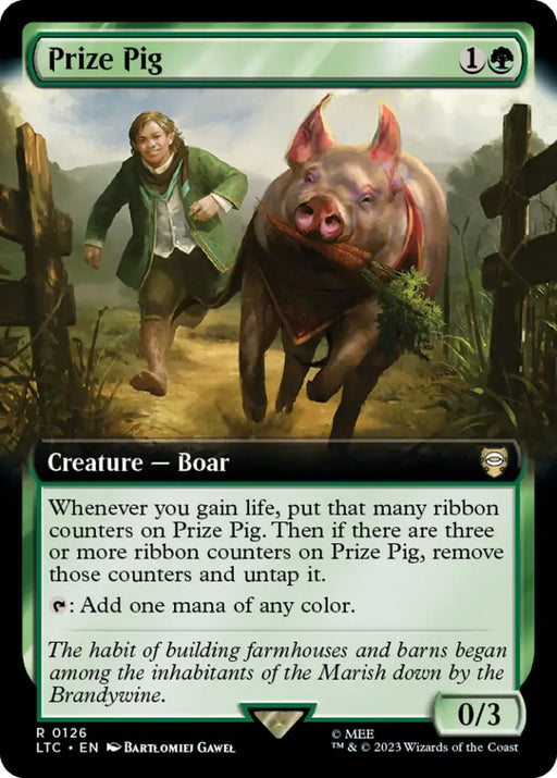 Prize Pig (Extended Art) [The Lord of the Rings: Tales of Middle-Earth Commander] - MTG Single