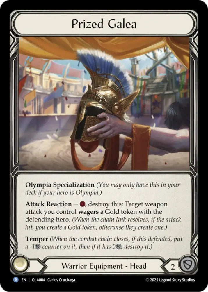 Prized Galea [Heavy Hitters] (Olympia Blitz Deck) - Flesh And Blood Single