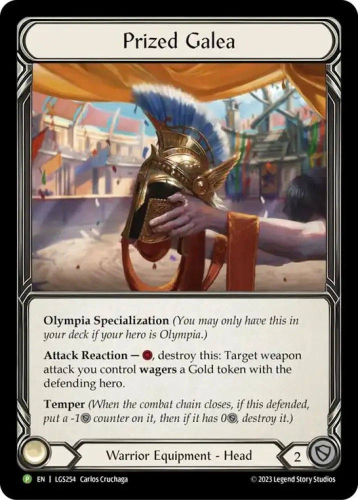Prized Galea [LGS254] (Promo) Cold Foil - Flesh And Blood Single