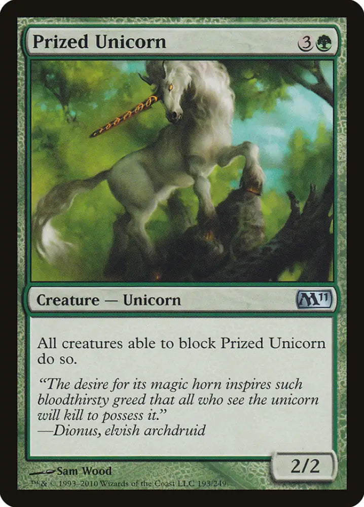 Prized Unicorn [Magic 2011] - MTG Single