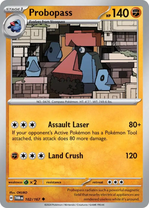 Probopass (102/167) [Scarlet & Violet: Twilight Masquerade] - Pokemon Single