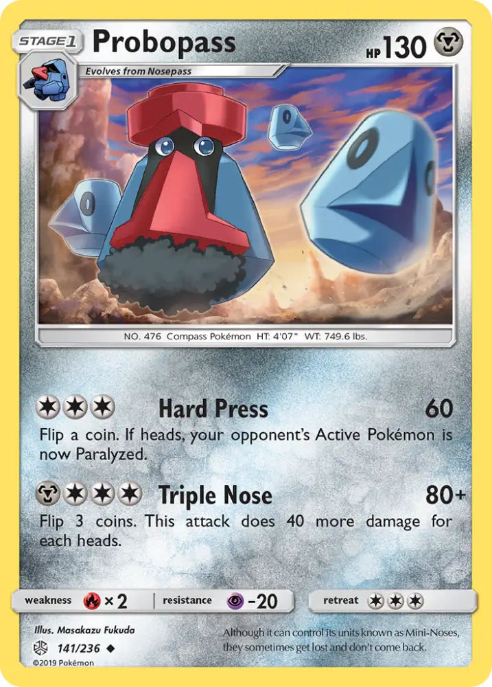 Probopass (141/236) [Sun & Moon: Cosmic Eclipse] - Pokemon Single