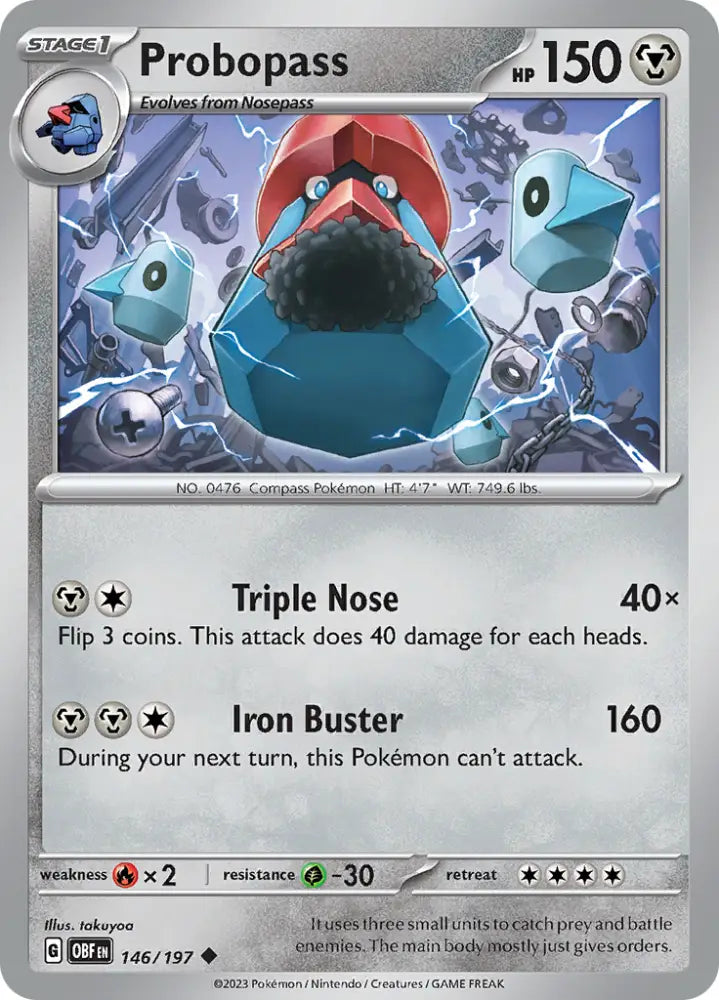 Probopass (146/197) [Scarlet & Violet: Obsidian Flames] - Pokemon Single