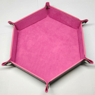 DICE TRAY FOLDABLE HEXAGON PINK