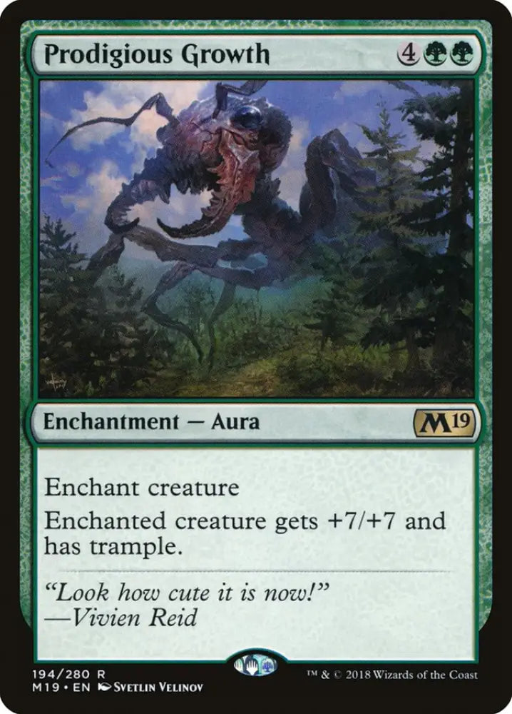 Prodigious Growth [Core Set 2019] - MTG Single