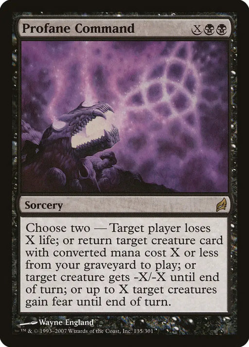 Profane Command [Lorwyn] - MTG Single