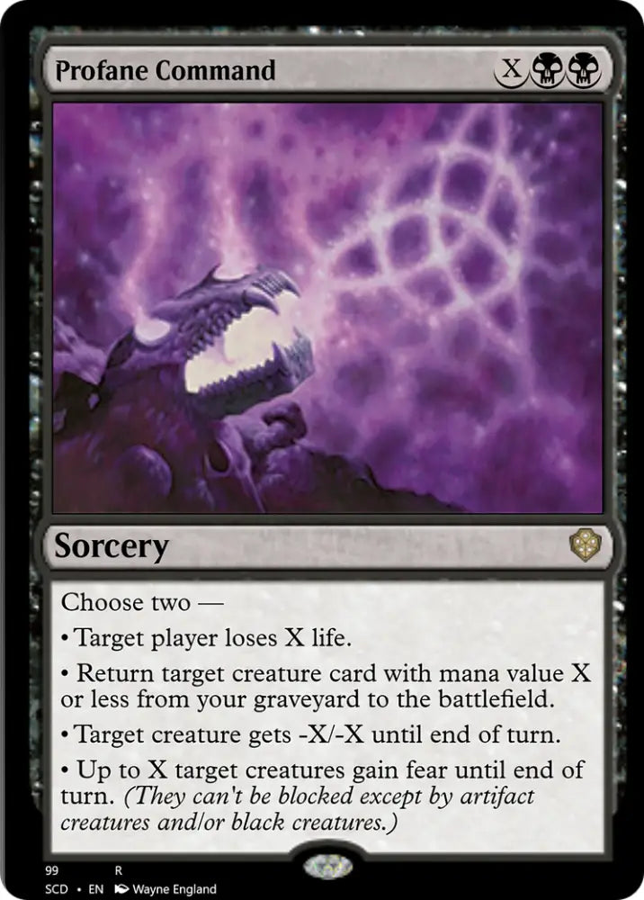 Profane Command [Starter Commander Decks] - MTG Single